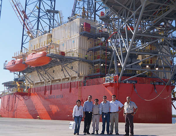 Ejecutivos de  PPI, realizan visita al Puerto de Dos Bocas