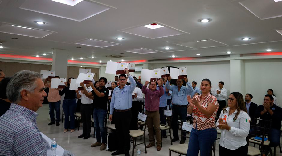 Reconocimiento a prestadores de servicios portuarios por la obtención del distintivo sello DOS BOCAS