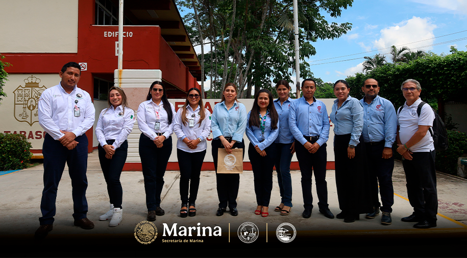 Marina en coordinación con la Secretaría de Salud implementaron brigadas de vacunación contra el sarampión, en Tabasco.